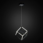 Люстра Куб, 30Вт LED, 1950лм, 4000K, чёрный - фото 4220423