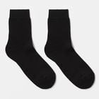 Носки мужские с махровым следом цвет чёрный, размер 27-29 - Фото 1