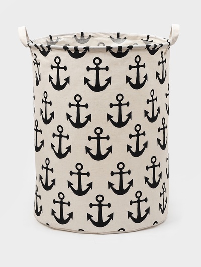Корзина для белья Доляна «Якорь», 40×40×48.5 см, МИКС