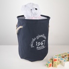 Корзина для белья Доляна «Пикколо», 30×30×40 см, с затяжкой, синяя - Фото 6