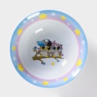 Набор детской посуды из керамики Доляна «Совы тинейджеры», 3 предмета: кружка 230 мл, миска 400 мл, тарелка d=18 см - Фото 7