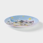 Набор детской посуды из керамики Доляна «Совы тинейджеры», 3 предмета: кружка 230 мл, миска 400 мл, тарелка d=18 см - Фото 10