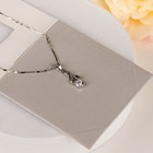 Кулон «Мелодия сердца» скрипичный ключ, цвет белый в серебре, 45 см - фото 8487458