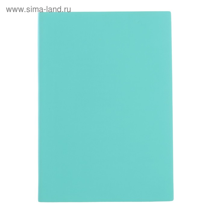 Ежедневник недатированный А5, 160 листов deVENTE Nobile. Soft touch, искусственная кожа, тонированный блок, сиреневый срез, ляссе, мятный - Фото 1