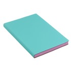 Ежедневник недатированный А5, 160 листов deVENTE Nobile. Soft touch, искусственная кожа, тонированный блок, сиреневый срез, ляссе, мятный - Фото 2
