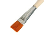 Кисть для рисования, Синтетика Плоская №22 (ширина обоймы 22 мм; длина волоса 21 мм), деревянная ручка, Calligrata - Фото 2