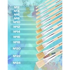 Кисть для рисования, щетина, № 22, Calligrata, плоская, деревянная ручка 4542667