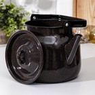 Чайник, 3.5 л, эмалированная сталь, коричневый - Фото 2