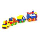 Паровоз «Поезд Дедушки Мороза», работает от батареек, цвета МИКС - Фото 4