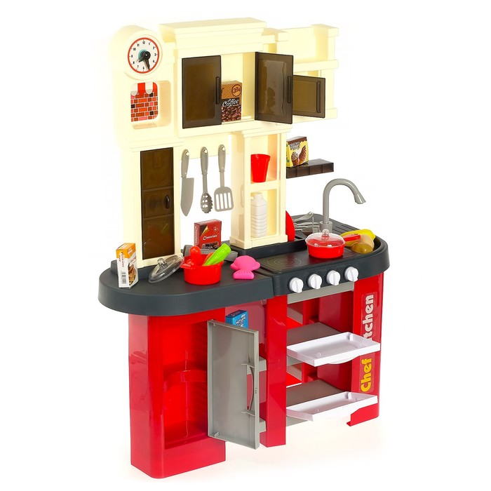 Игровой модуль кухня «Талантливый повар», со световыми и звуковыми эффектами, бежит вода из крана 45702