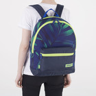 Рюкзак молодёжный, отдел на молнии, наружный карман, цвет синий - Фото 1