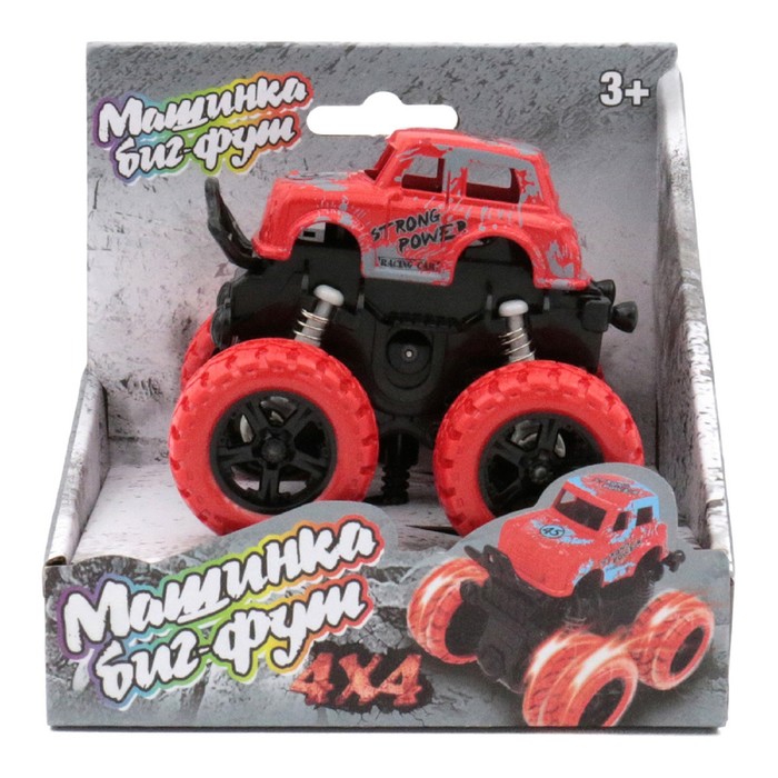 Машинка инерционная Funky Toys 4х4, цвет красный