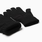 Перчатки женские, цвет чёрный, размер 18 - Фото 3