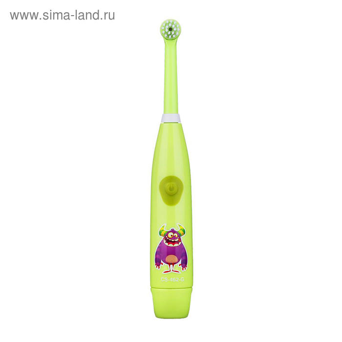 Электрическая зубная щётка CS Medica KIDS CS-462-G, вращательная, 18000 об/мин, зелёная - Фото 1