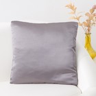Декоративная подушка «Этель» 40×40 см, Дамаск PEWTER SOLID - фото 321186961