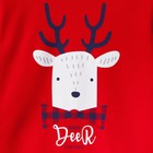 Комплект: джемпер и брюки Крошка Я "Deer", красный/синий, р.26, 74-80 см - Фото 3