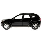 Машина металлическая Renault Duster, 12 см, открывающиеся двери, инерционная, цвет чёрный - фото 3840906