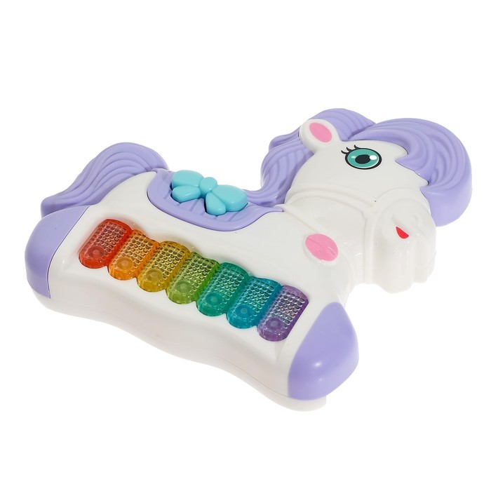 Музыкальная игрушка-пианино «Моя пони», звуковые и световые эффекты, цвет МИКС - фото 1907030923