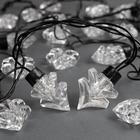 Гирлянда «Нить» 5 м с насадками «Ёлка», IP44, тёмная нить, 40 LED, свечение фиолетовое, 8 режимов, 220 В - Фото 2