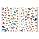 Многоразовые наклейки набор «В мире животных», А4, 2 шт. - Фото 3
