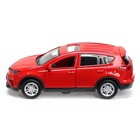 Машина металлическая TOYOTA RAV 4, 12 см, открывающиеся двери, инерционная, цвет красный - Фото 2