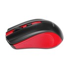 Мышь Smartbuy ONE 352, беспроводная, оптическая, 1600 dpi, 2xAAA (не в компл), красно-черная - фото 9847582