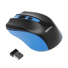 Мышь Smartbuy ONE 352, беспроводная, оптическая, 1600 dpi, 2xAAA (не в компл), сине-чёрная - фото 2562378