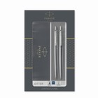 Набор Parker Jotter Core KB61 Stainless Steel CT, ручка шариковая, корпус из нержавеющей стали + карандаш механический 0.5 мм - Фото 5