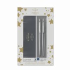 Набор Parker Jotter Core KB61 Stainless Steel CT, ручка шариковая, корпус из нержавеющей стали + карандаш механический 0.5 мм - Фото 4