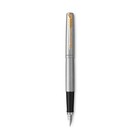 Набор Parker Jotter Core FK691 Stainless Steel GT ручка перьевая + ручка шариковая, корпус из нержавеющей стали - фото 8918315