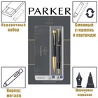 Набор Parker Urban Core FK200 Muted Black GT ручка перьевая + ручка шариковая, латунь - фото 8867753