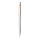 Ручка гелевая Parker Jotter Core K694 Stainless Steel GT, корпус из нержавеющей стали, 0.7 мм, чёрные чернила - Фото 3