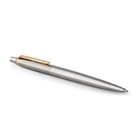 Ручка гелевая Parker Jotter Core K694 Stainless Steel GT, корпус из нержавеющей стали, 0.7 мм, чёрные чернила - Фото 4