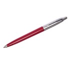 Ручка шариковая Parker Jotter K60 красный M, корпус из нержавеющей стали, синие чернила - Фото 2