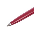 Ручка шариковая Parker Jotter K60 красный M, корпус из нержавеющей стали, синие чернила - Фото 3