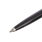 Ручка шариковая Parker Jotter K60 Black M, корпус из нержавеющей стали, синие чернила - Фото 3