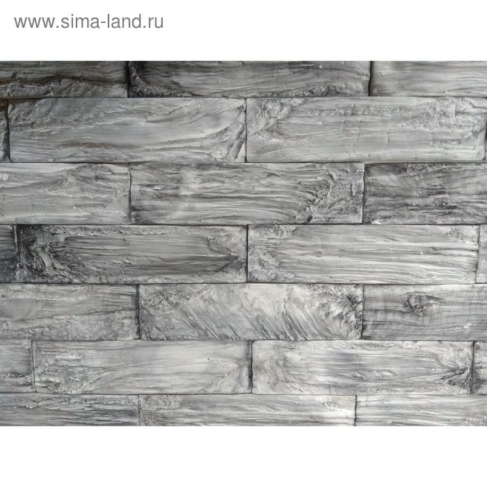 Гипсовая плитка «Брус», 242×61, 28 шт. в упаковке - Фото 1