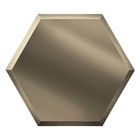 Зеркальная бронзовая плитка «Сота» с фацетом 10 мм - фото 298226489