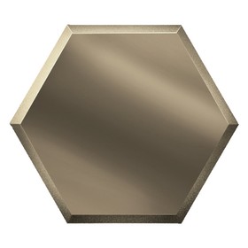 Зеркальная бронзовая плитка «Сота» с фацетом 10 мм