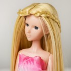Волосы для кукол «Прямые с косичками» размер маленький, цвет 613 - фото 8867918