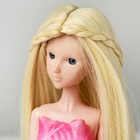 Волосы для кукол «Прямые с косичками» размер маленький, цвет 613А - фото 2562417