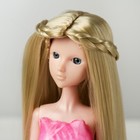 Волосы для кукол «Прямые с косичками» размер маленький, цвет 88 - фото 318230404