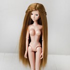 Волосы для кукол «Прямые с косичками» размер маленький, цвет 24 - Фото 2