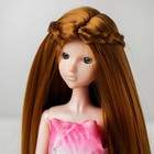 Волосы для кукол «Прямые с косичками» размер маленький, цвет 16А - фото 108396728