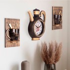 Часы настенные интерьерные для кухни "Сангино", бесшумные, 26.5 х 24 см, черная медь, АА - Фото 2