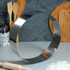 Форма для выпечки и выкладки TAS-PROM «Круг», h=8.5 см, d=30 см, нержавеющая сталь - Фото 1