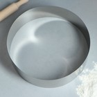 Форма для выпечки и выкладки TAS-PROM «Круг», h=8.5 см, d=30 см, нержавеющая сталь - Фото 2