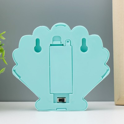 Фигурка светящаяся RISALUX «Ракушка», LED-ночник, батарейки 2×ААА, 10×3×9.2 см, МИКС