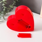 Ночник "Сердце малое" 6 LED батарейки 3xAG13 красный 10х3х10 см RISALUX - Фото 4