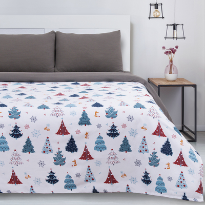 Покрывало "Этель" Елочки, 200*215 см, 100% хлопок